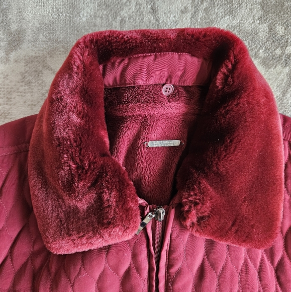 Vintage quilted coat fleece women - Picture 11 of 11